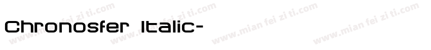 Chronosfer Italic字体转换